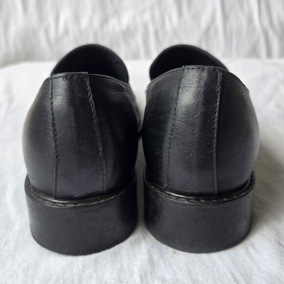 Sarah Chofakian Moma Women's Leather Fringe Loafers Shoes Black Size Brazil 37 - Picture 4 of 13